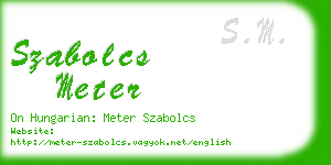 szabolcs meter business card